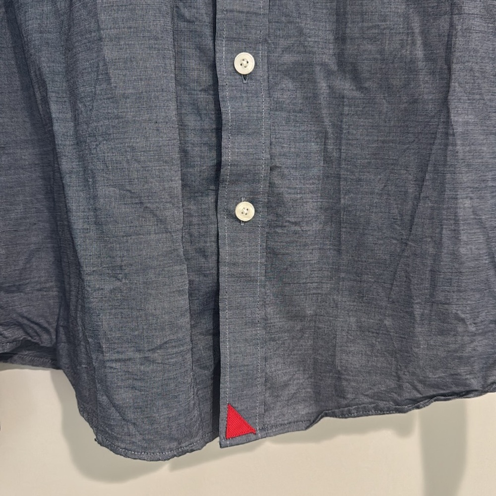 UNTUCKit Pio Cesare Long Sleeve Button Down Shirt - Medium / Slim Fit / Navy - Picture 4 of 7